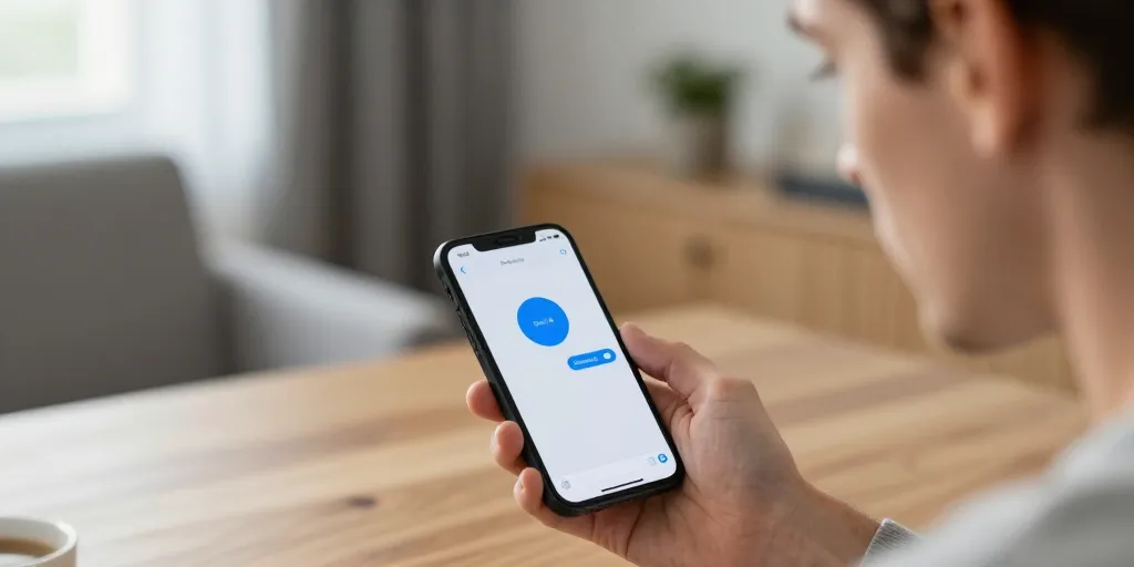 whatsapp cercle bleu